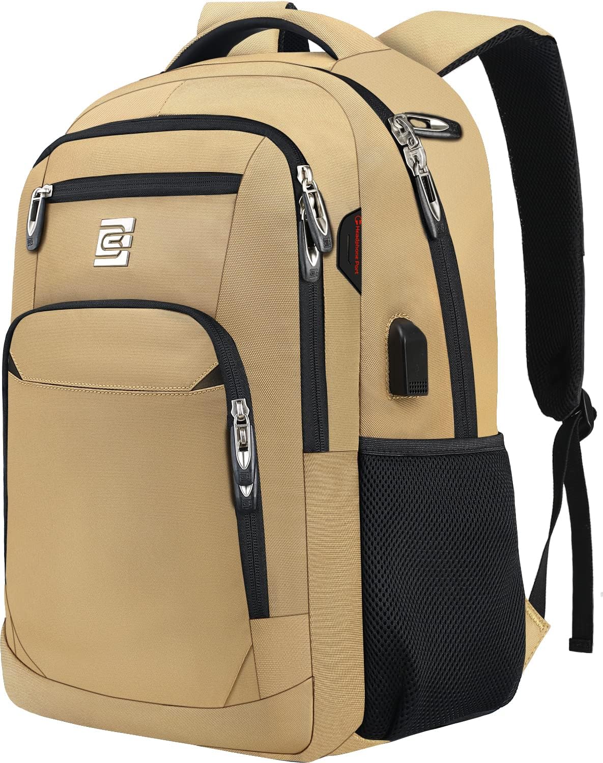 Anti-Theft Slim Laptop Backpack with USB Port for Secure Daily Travel