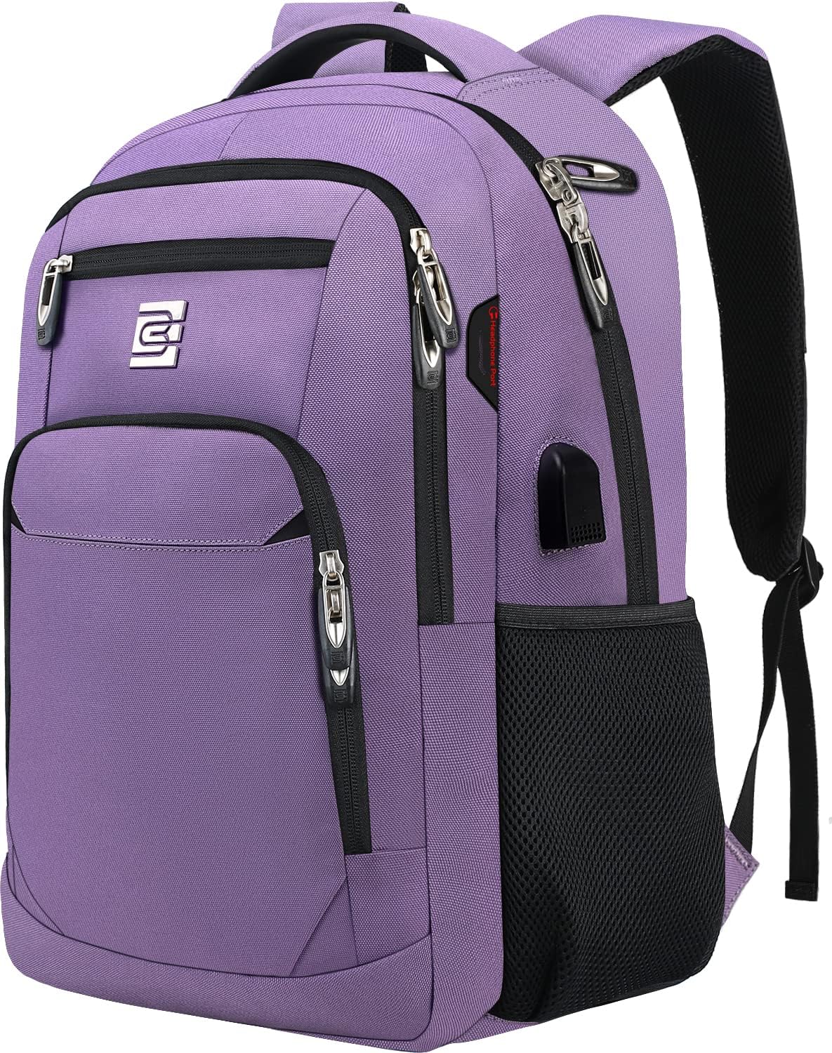 Anti-Theft Slim Laptop Backpack with USB Port for Secure Daily Travel