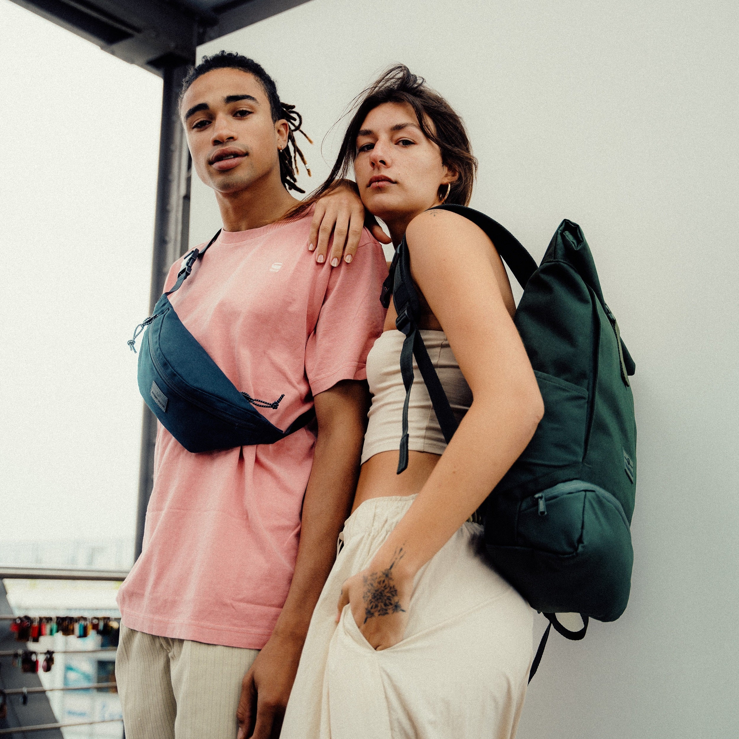 Versatile Roll Top Backpack for Work Travel with 16 Inch Laptop Fit