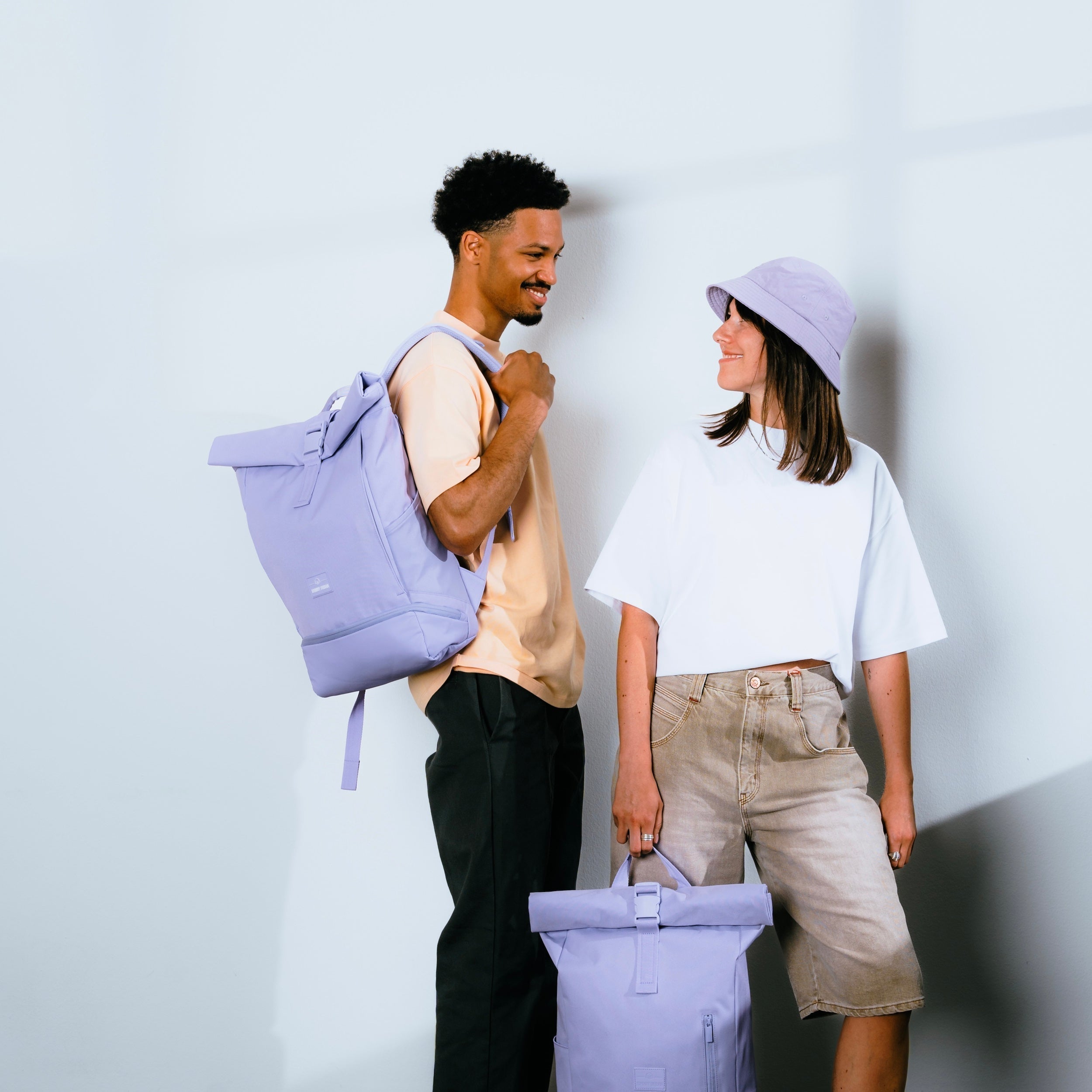 Versatile Roll Top Backpack for Work Travel with 16 Inch Laptop Fit