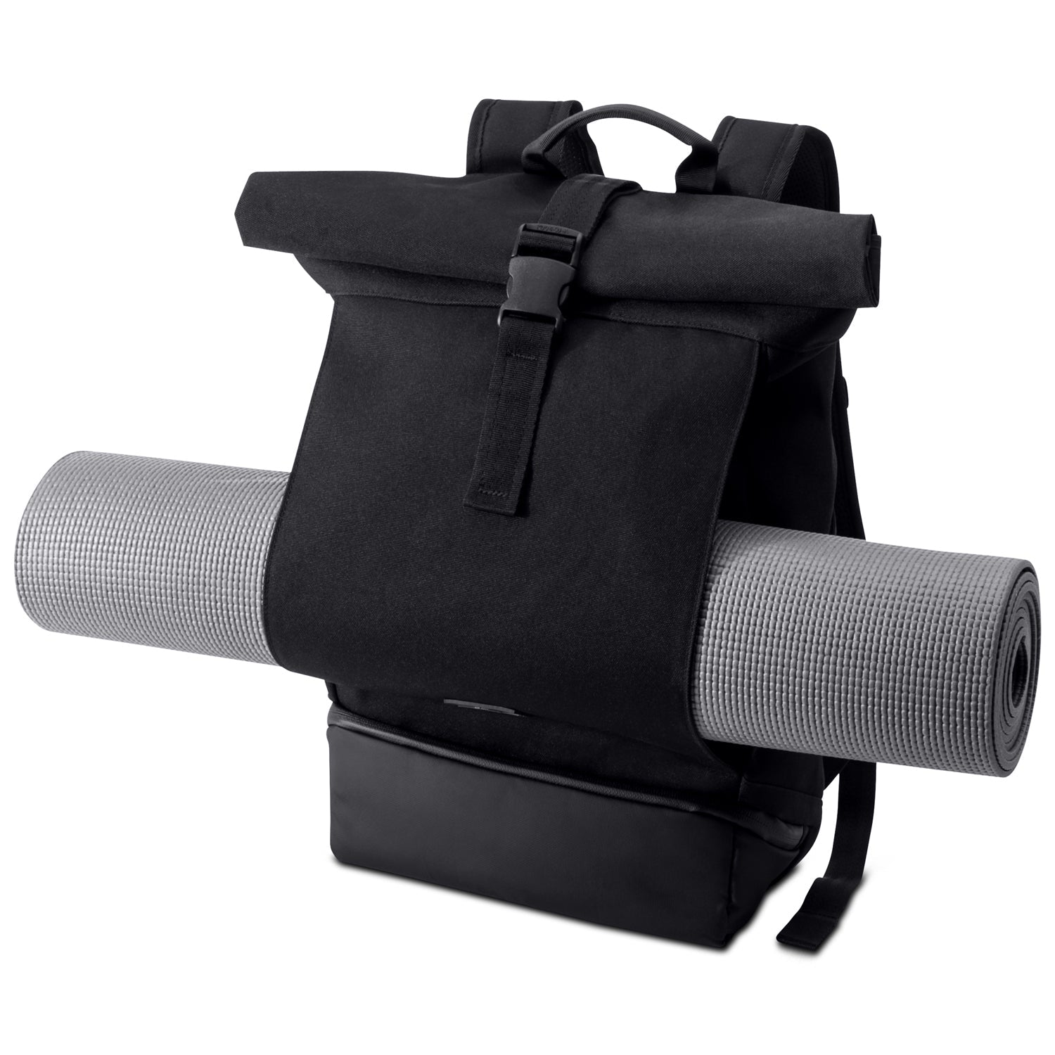 Versatile Roll Top Backpack for Work Travel with 16 Inch Laptop Fit