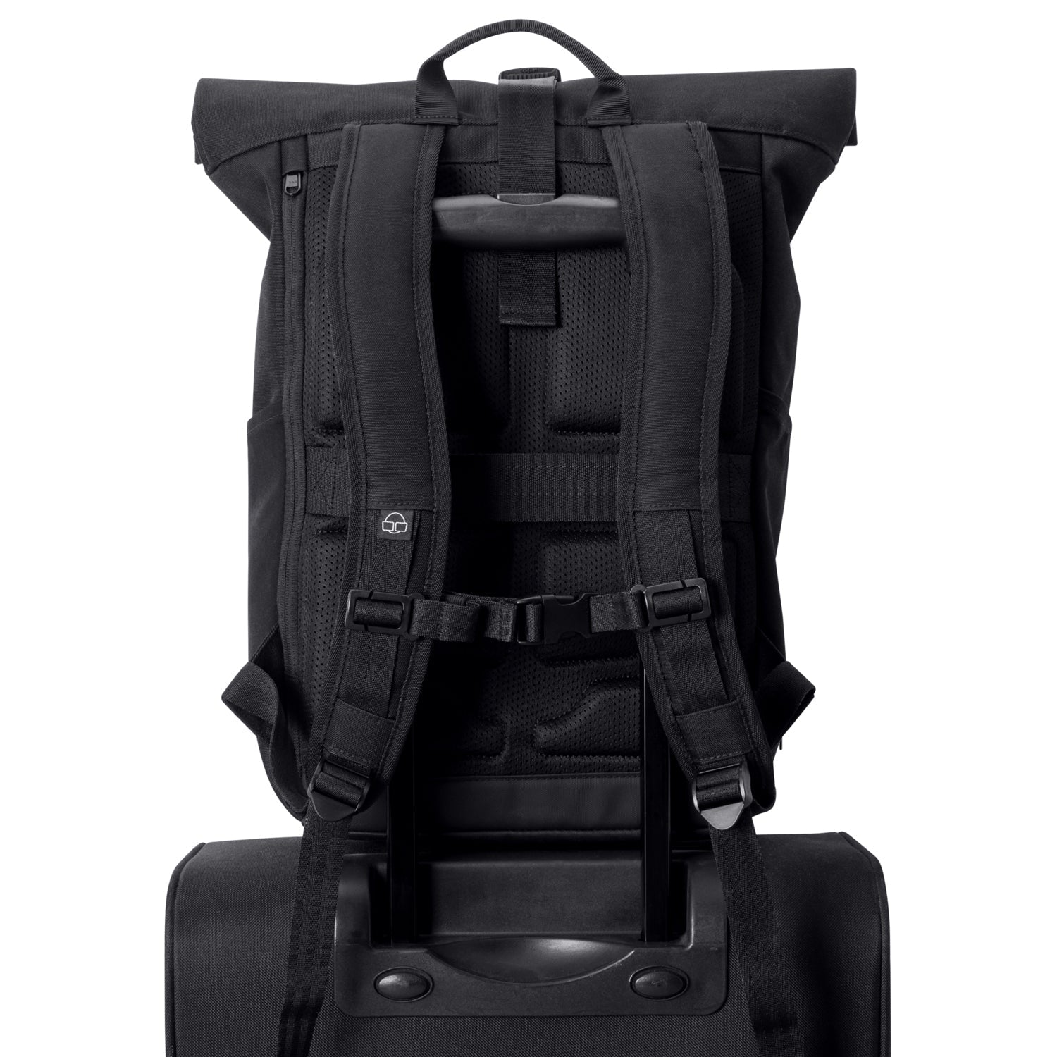 Versatile Roll Top Backpack for Work Travel with 16 Inch Laptop Fit