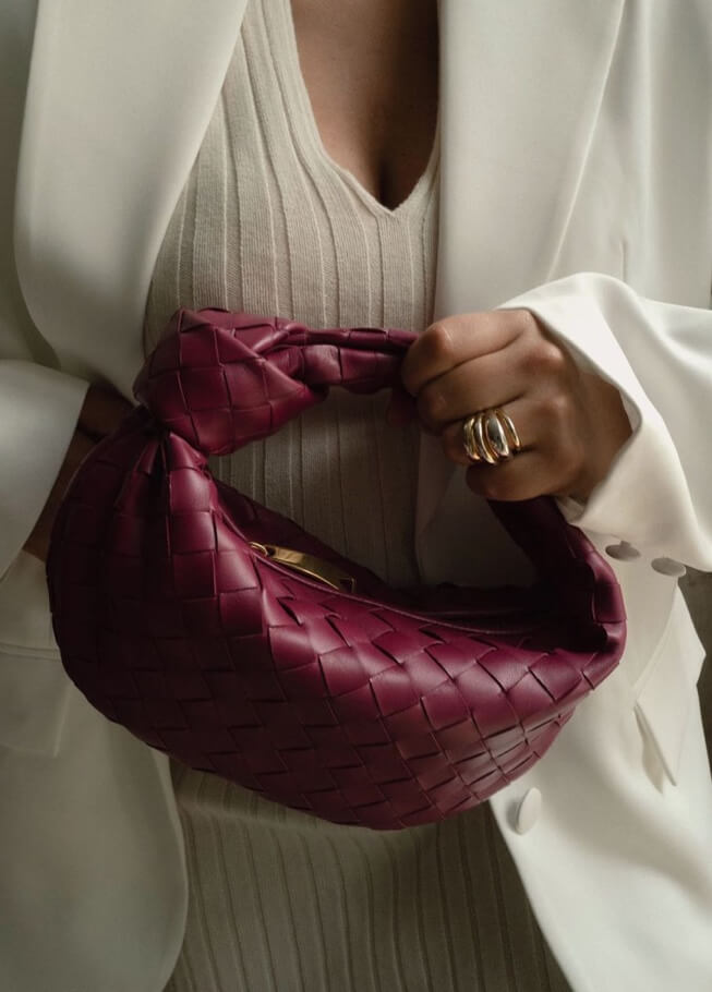 Women’s Mini Handbag Compact Woven Style With Top Handle