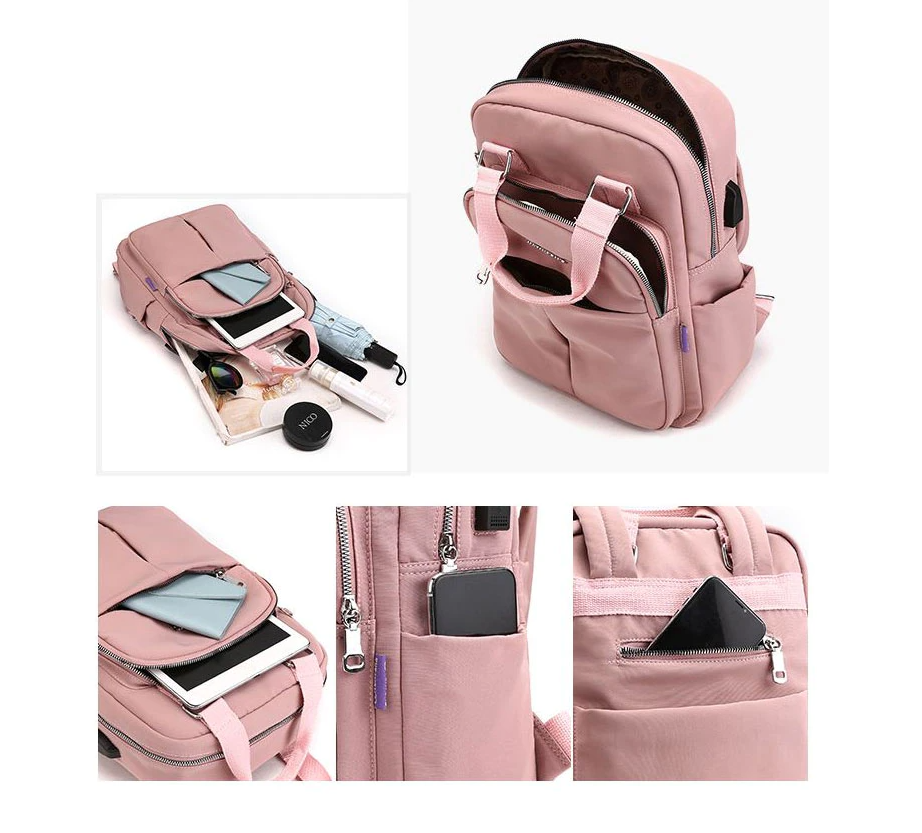 Women's Water-Resistant Anti-Theft Backpack with Multi-Compartment StorageTheft Backpack – Multi-Compartment Design