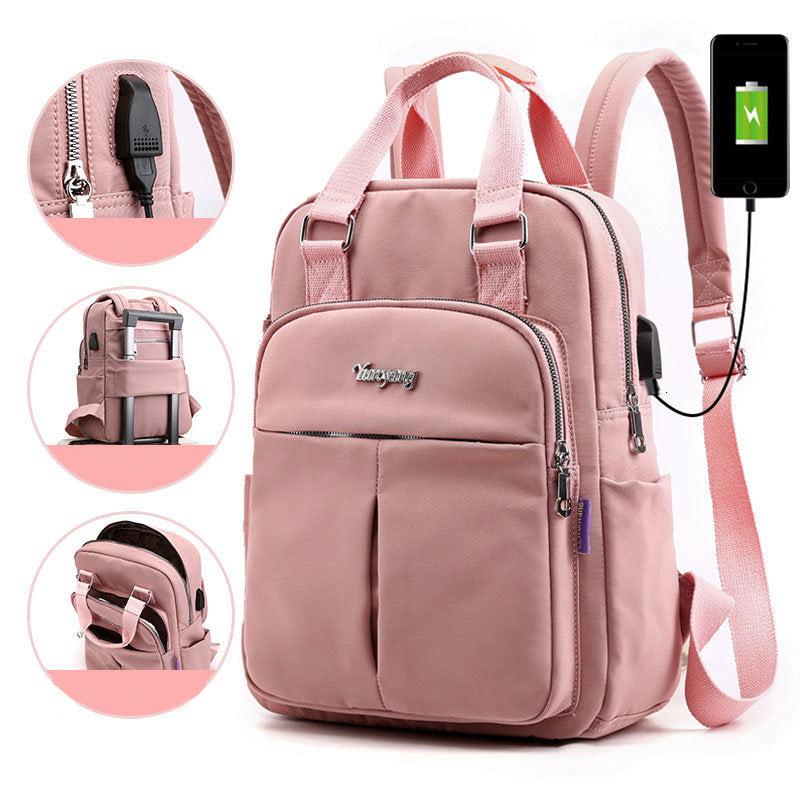 Women's Water-Resistant Anti-Theft Backpack with Multi-Compartment StorageTheft Backpack – Multi-Compartment Design