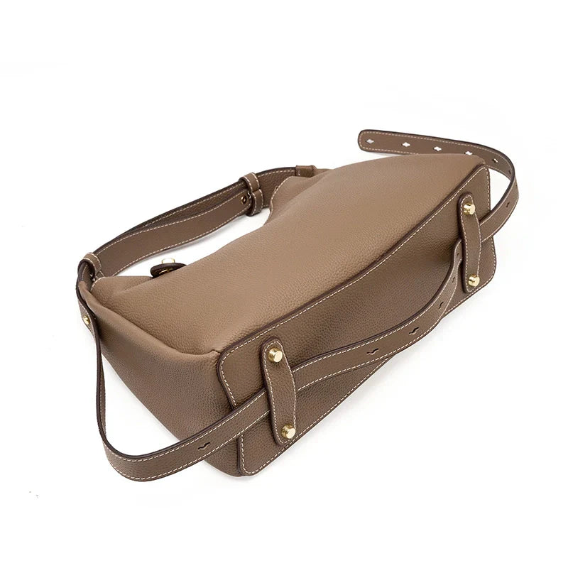 Women's Versatile Pebbled Leather Crossbody