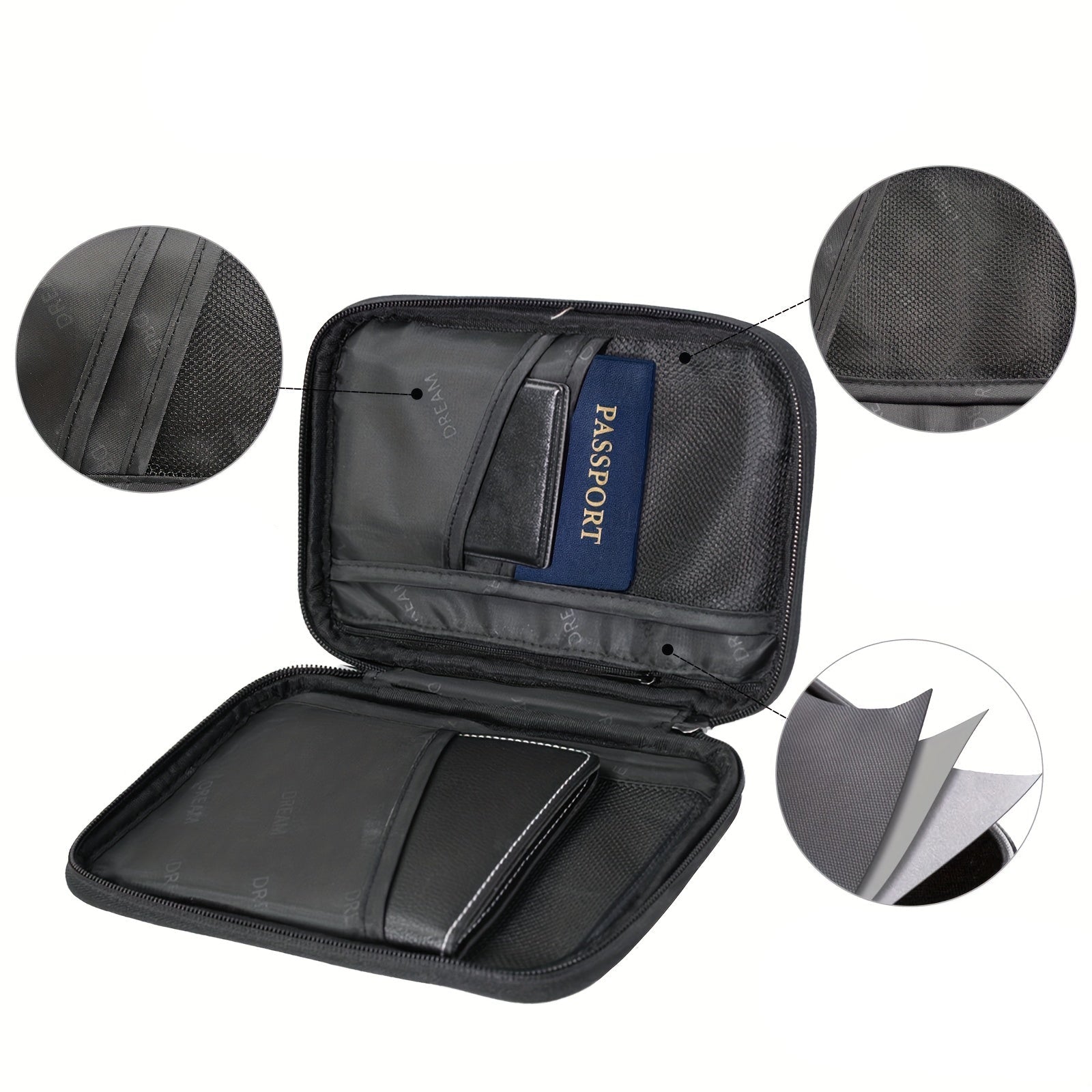 RFID-Secure Family Travel Wallet