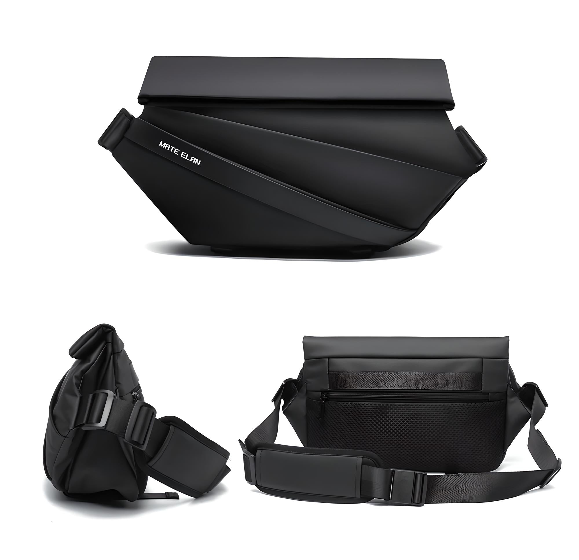 Jack | Anti-Theft Obsidian Sling Crossbody Bag