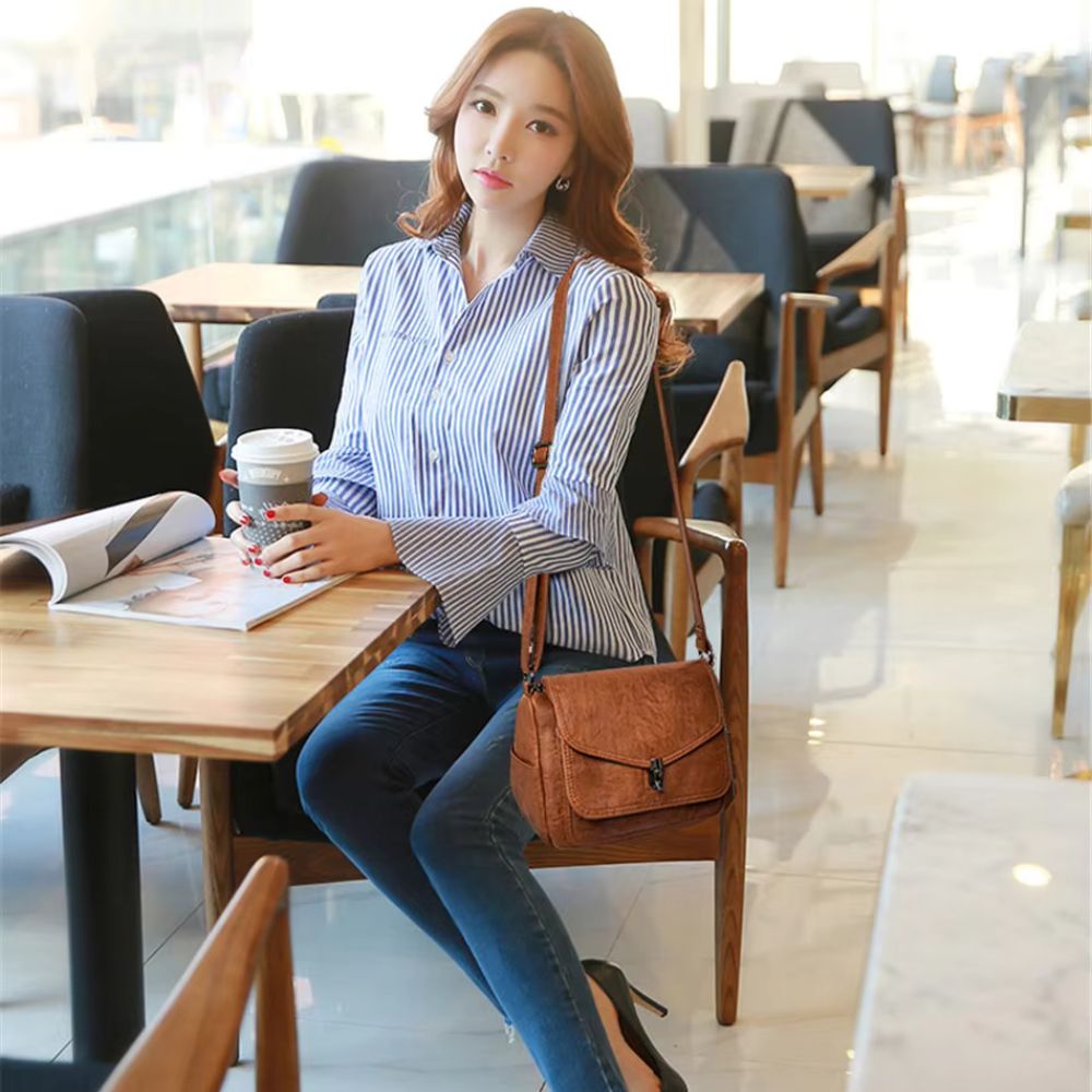 Alanna | Women's Vintage PU Leather Multi-Pocket Crossbody Messenger Bag