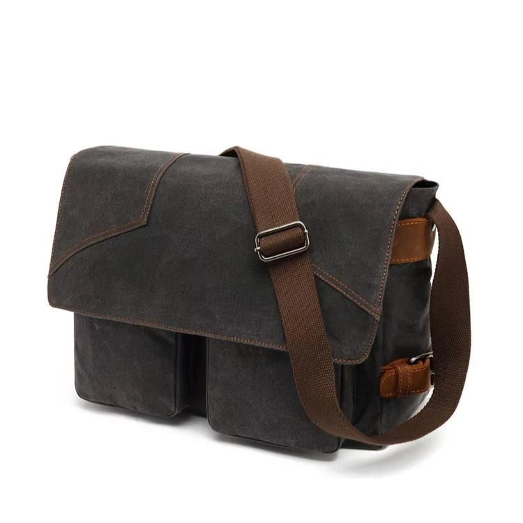 Ethan | Waterproof Canvas Crossbody Messenger Bag