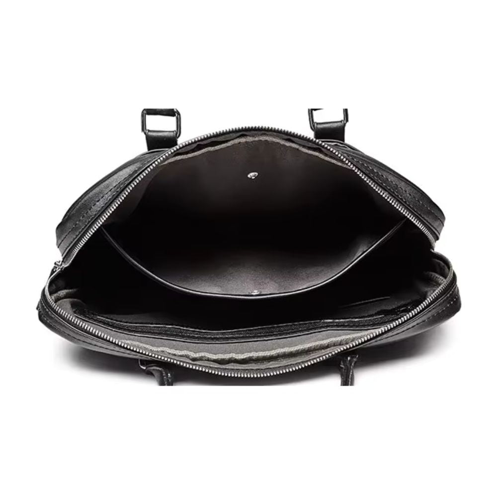 Leighton | Men's Classic Leather Laptop Briefcase Crossbody Messenger Handbag