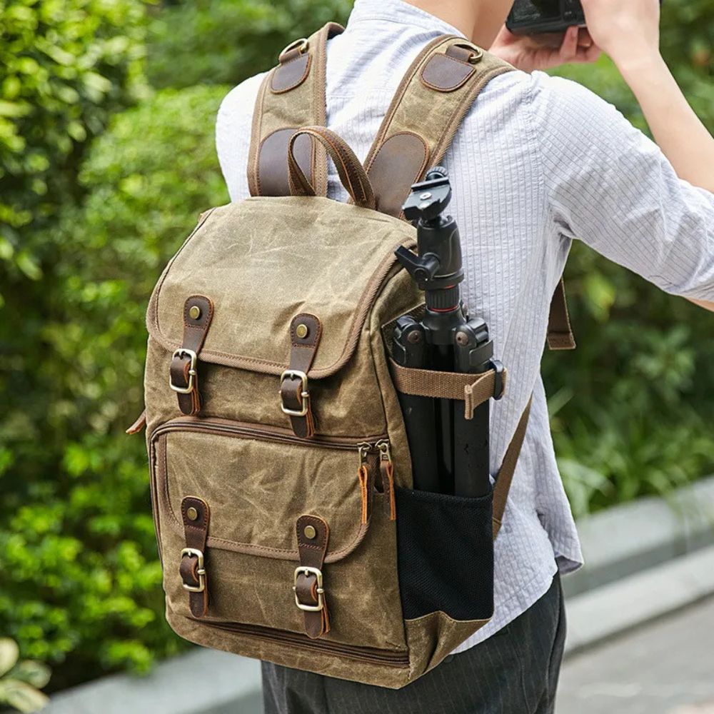 Quinn | Waterproof Canvas Camera Travel Backpack