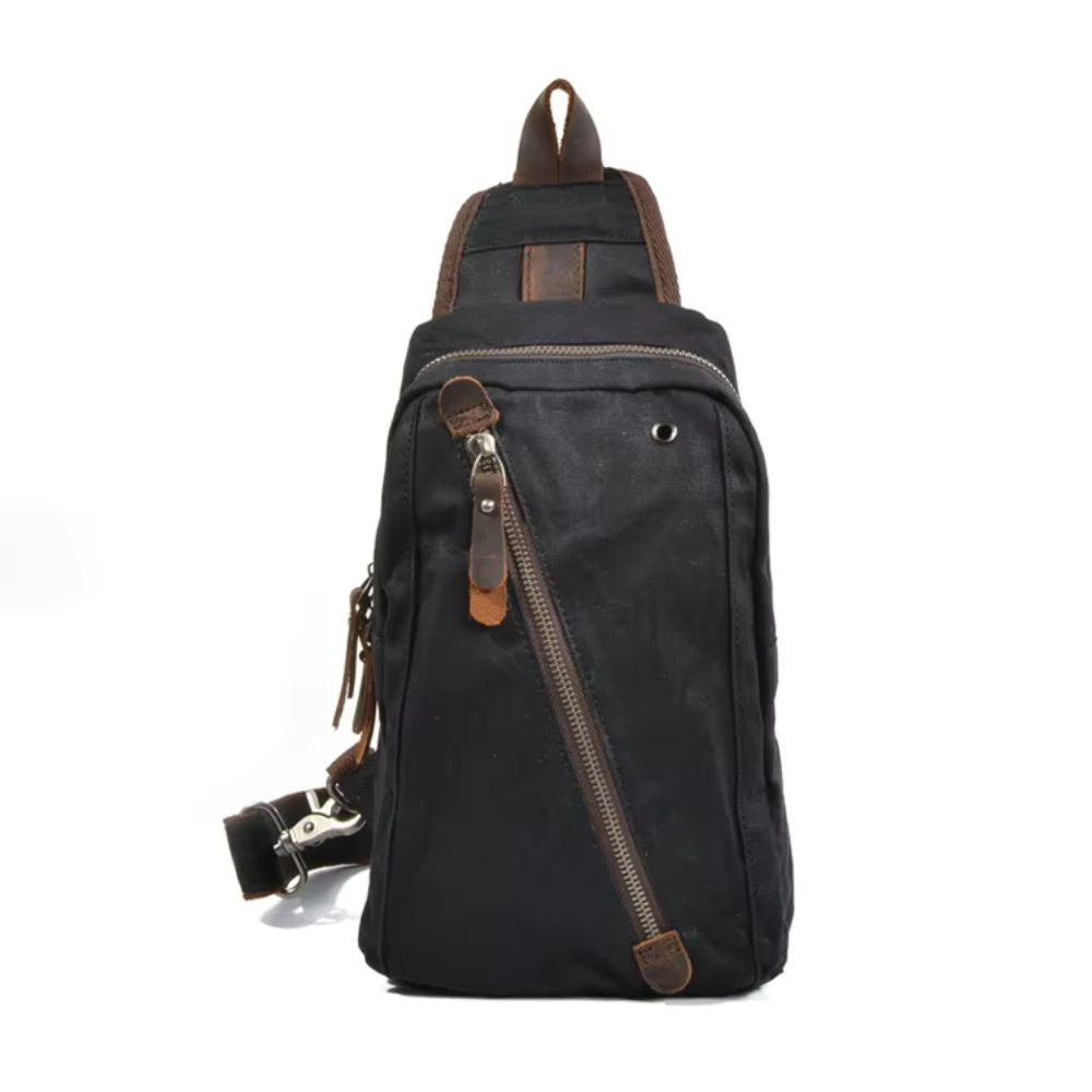 Kinsley | Men's Waxed Canvas Sling Crossbody Bag