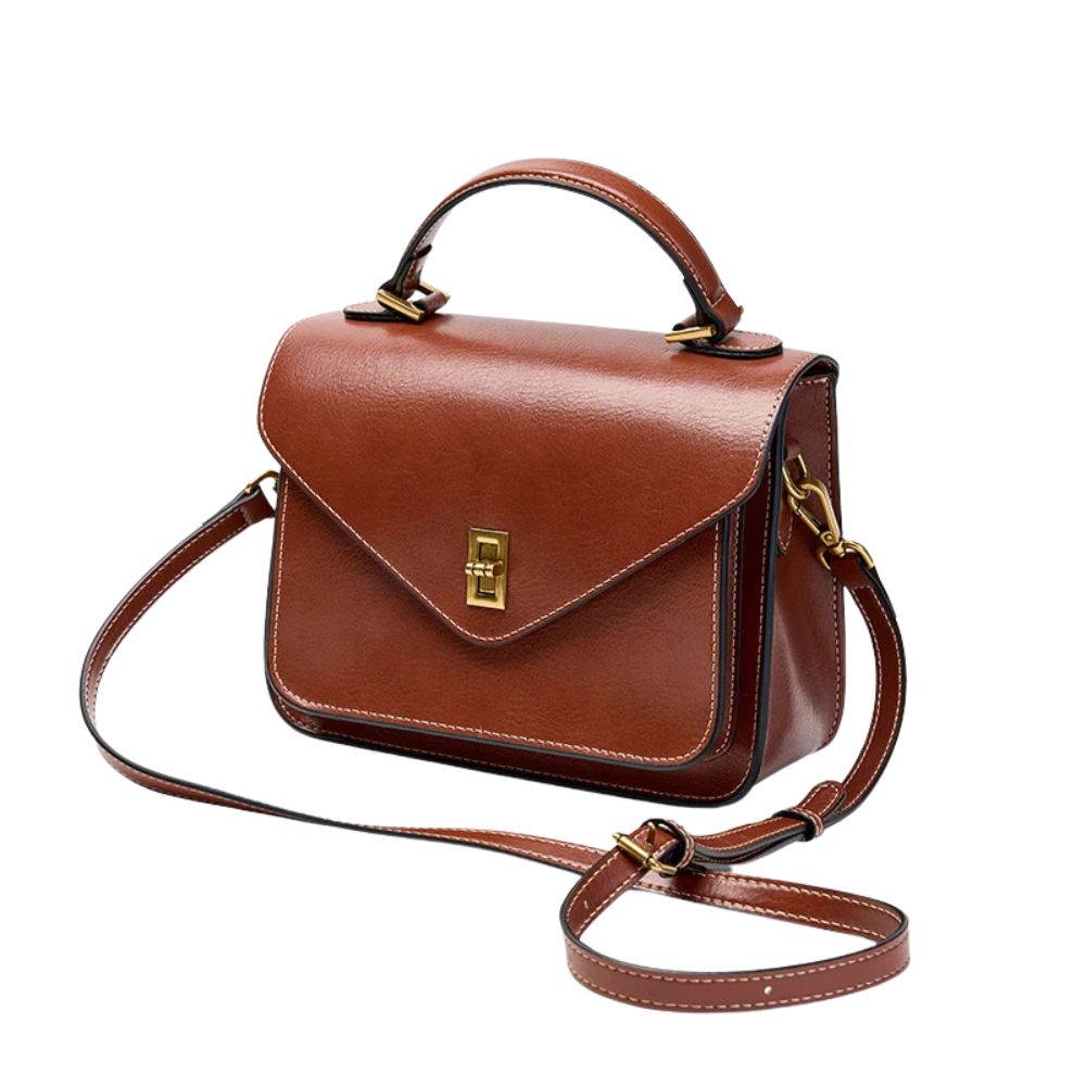 Mariana | Women's Compact Leather Small Satchel Crossbody Handbag