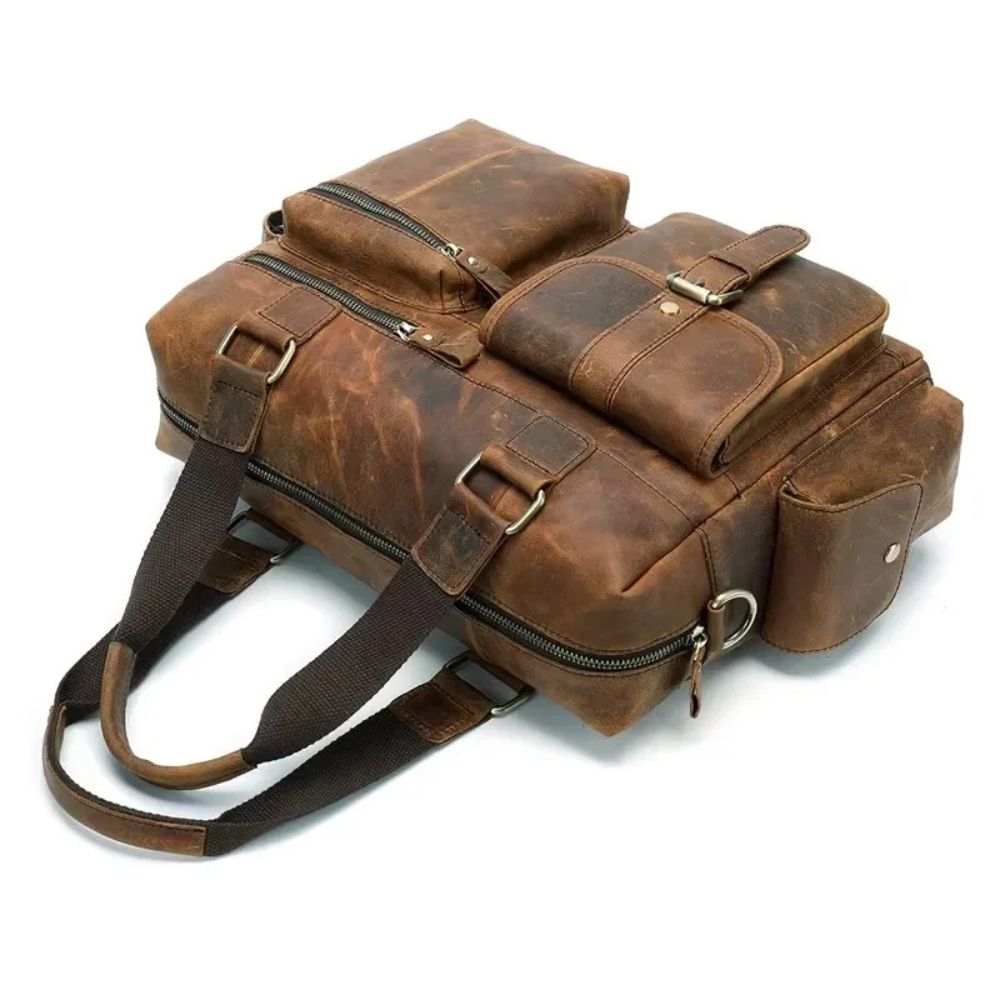 Daniel | Unisex Vintage Leather Travel Messenger Crossbody Bag
