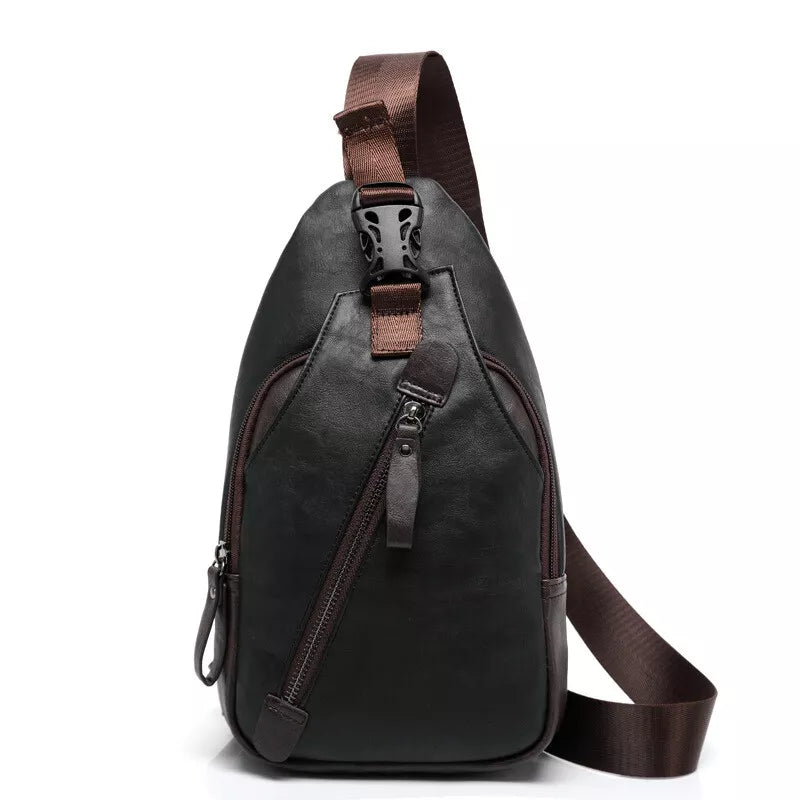 Men's Vintage Leather Crossbody Bag