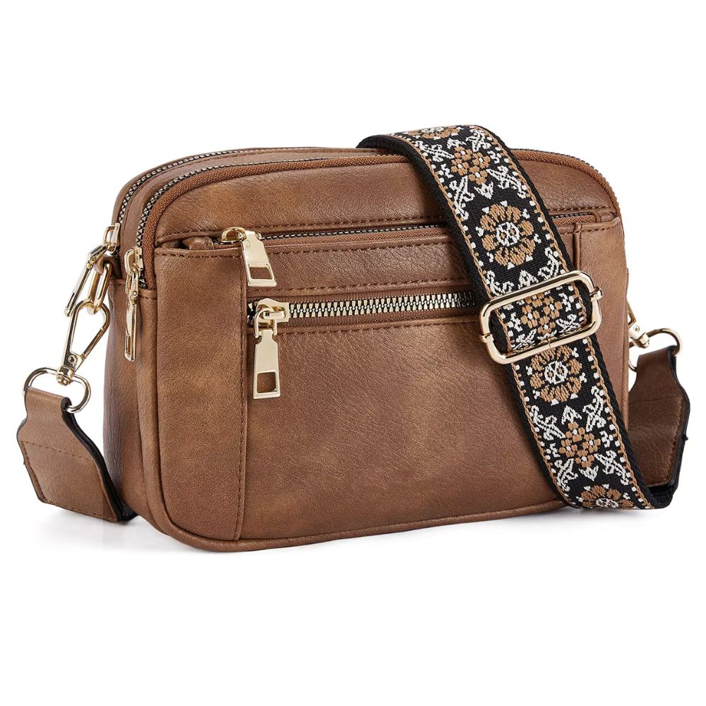 Lena | Quilted Vegan Women's  Leather Travel Crossbody Bag