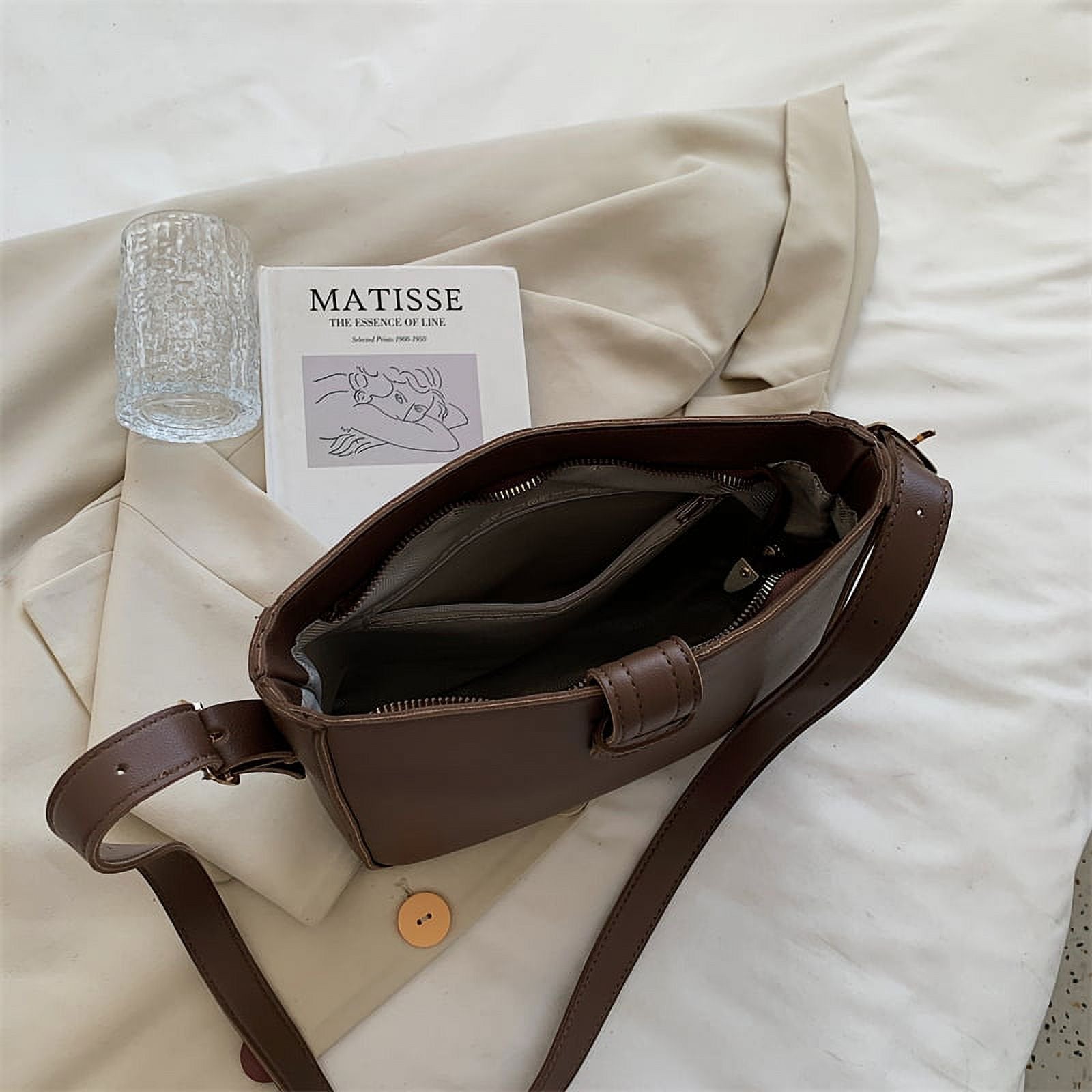Everly | Women's Large Capacity PU Leather Crossbody Messenger Sling Bag