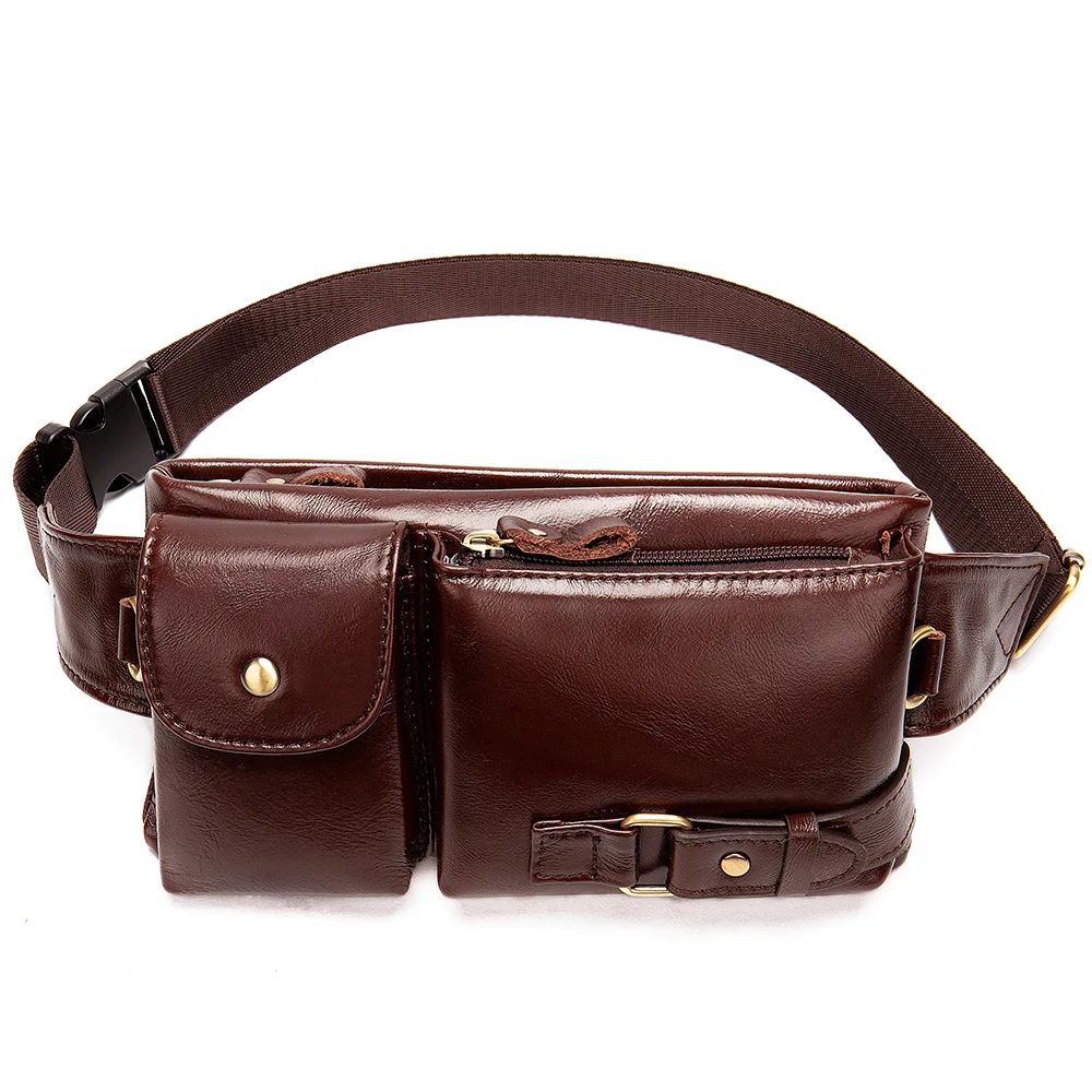 Ryleigh | Men's Leather Travel Fanny Pack Crossbody Bum Bag