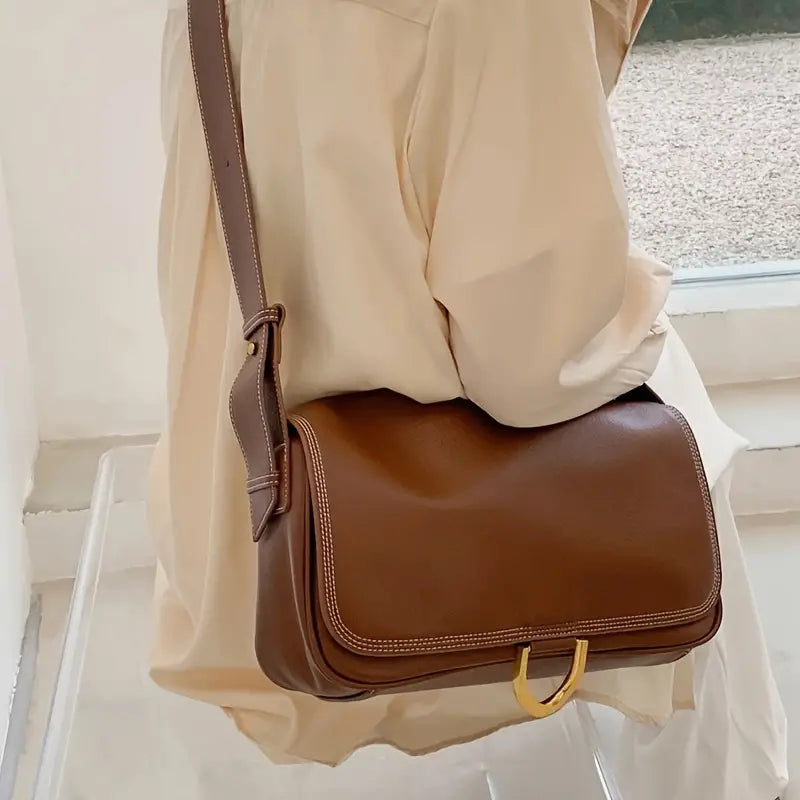 Women's Trendy Flap Crossbody Messenger Travel Bag