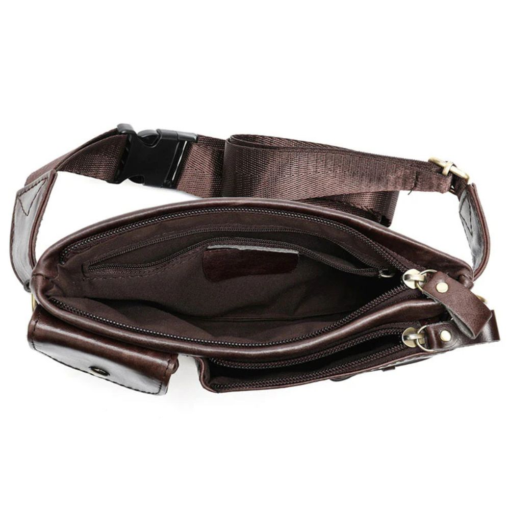 Ryleigh | Men's Leather Travel Fanny Pack Crossbody Bum Bag