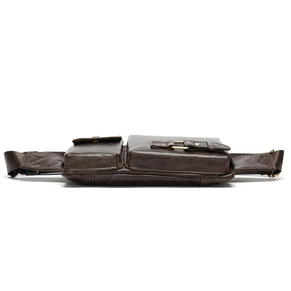 Ryleigh | Men's Leather Travel Fanny Pack Crossbody Bum Bag