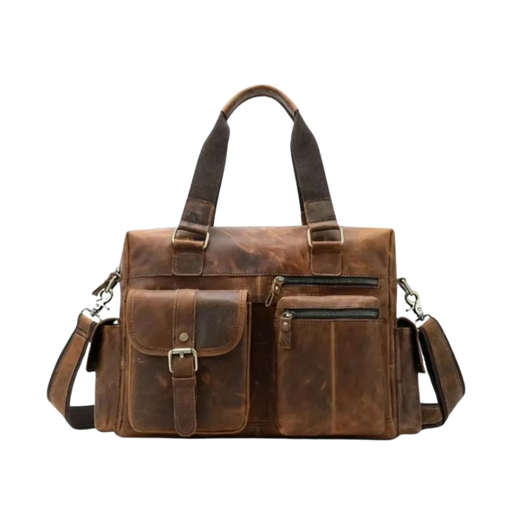 Daniel | Unisex Vintage Leather Travel Messenger Crossbody Bag