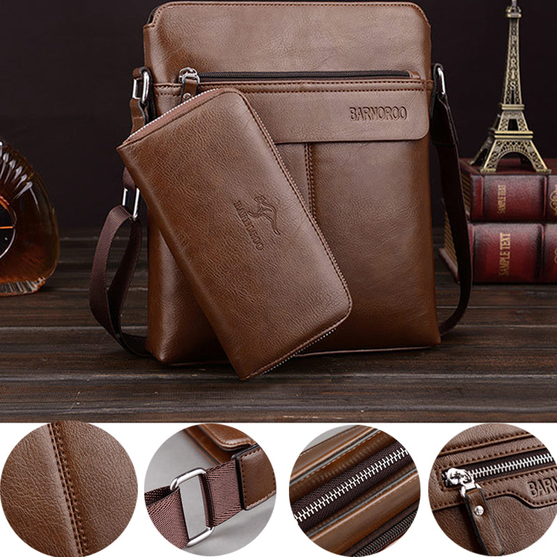 Maverick | Men's Classic Anti-Theft Leather Crossbody Bag