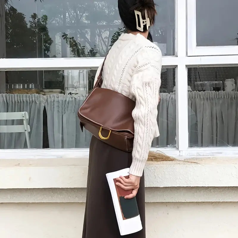 Women's Trendy Flap Crossbody Messenger Travel Bag