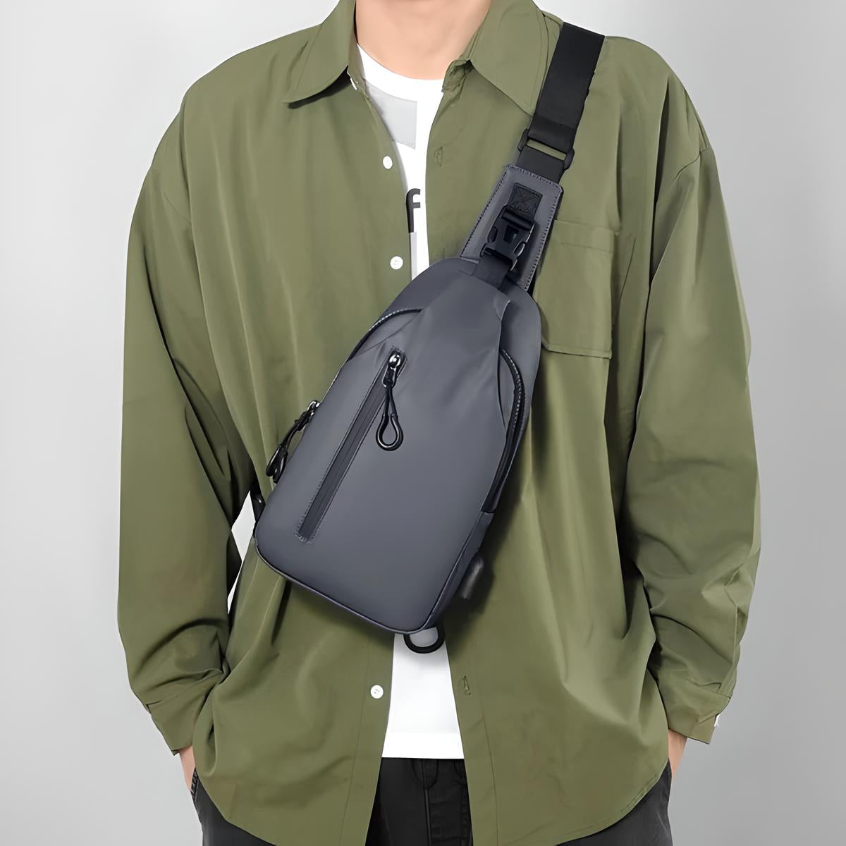 Men's Waterproof Anti-Theft Shoulder Crossbody Bag