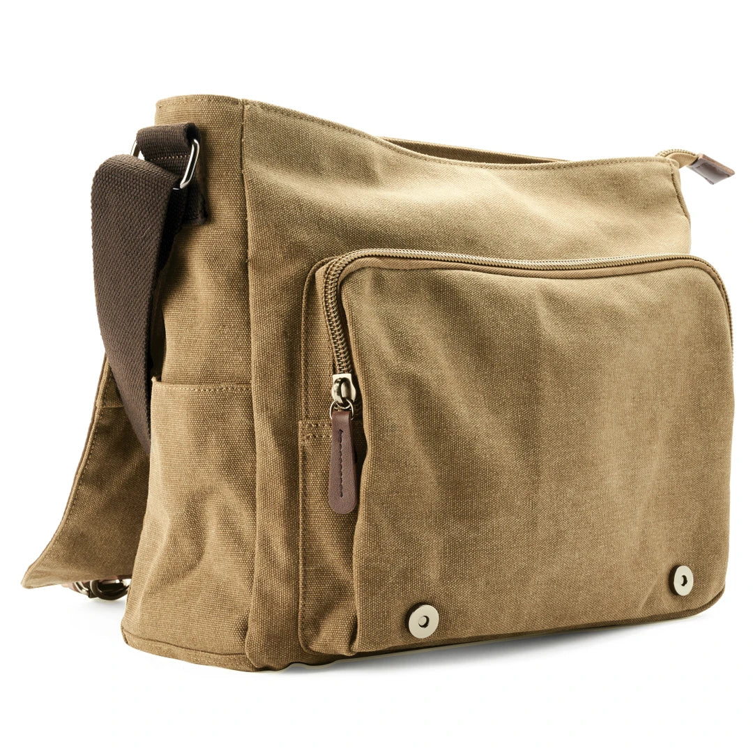 Jacob | Rugged Canvas Men's Crossbody Messenger Bag