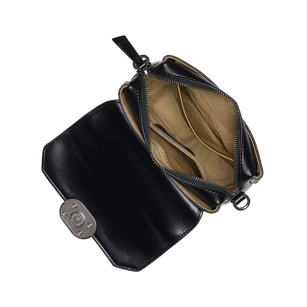 Chloe | Women's Genuine Leather Crossbody Messenger Bag with Buckle Closure