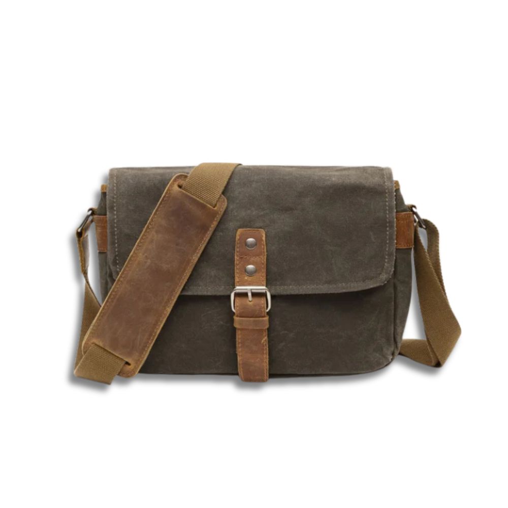 Noah | Men's Waxed Canvas Crossbody Camera Messenger Bag
