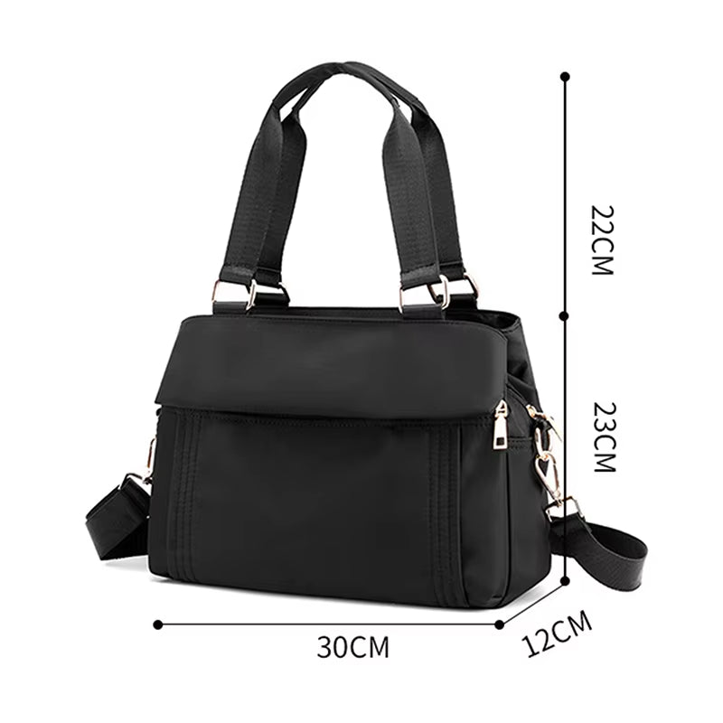 Women's Multi-Layer Large Capacity Nylon Crossbody Travel Bag