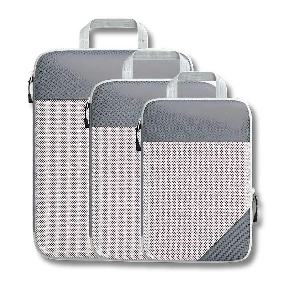 Sophia | 3-Piece Set Expandable Compression Packing Cubes for Travel & Luggage Organisation