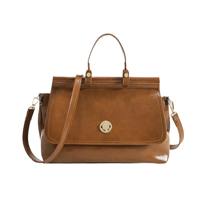 Ann | Women's Chic Vintage Faux Leather Crossbody Messenger Handbag