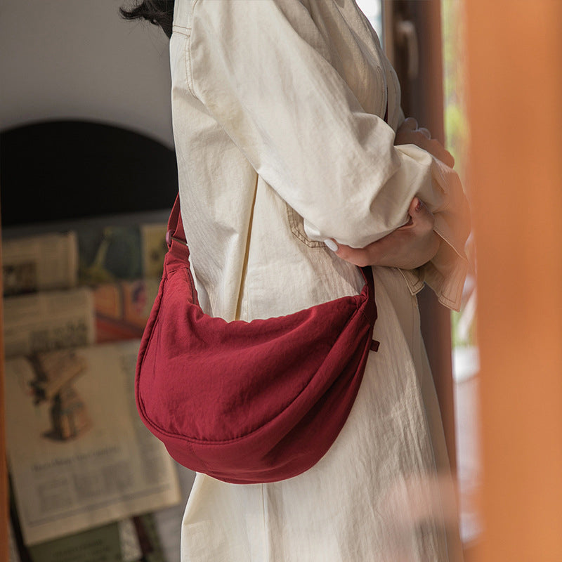 Women's Shoulder Bag Sleek Lightweight Curved Shape