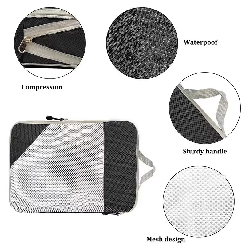 Sophia | 3-Piece Set Expandable Compression Packing Cubes for Travel & Luggage Organisation