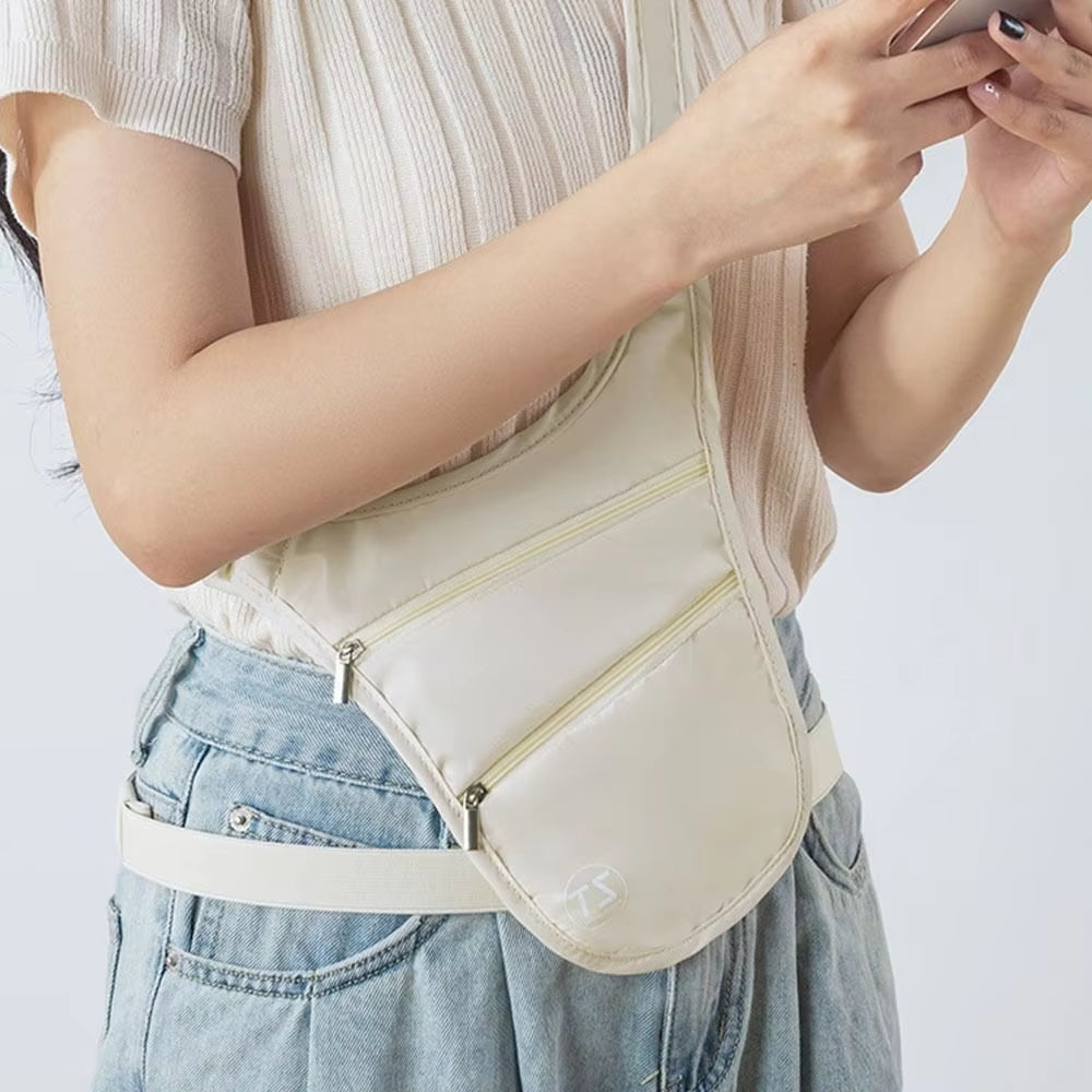 U-Shaped Waterproof Women's Crossbody Fanny Pack Bum Bag