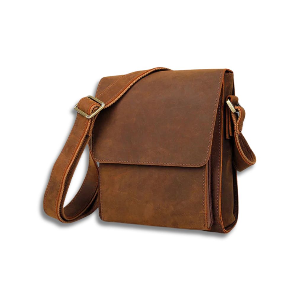 Jacob | Men's Leather Crossbody Messenger Bag
