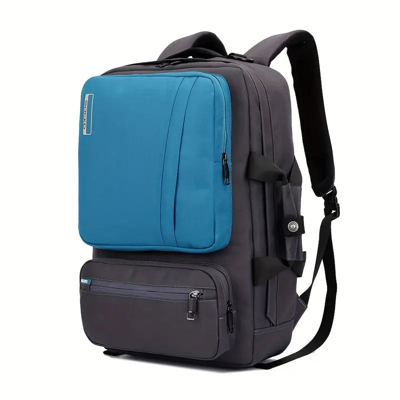 Shockproof Convertible Large Travel Hiking Laptop Backpack