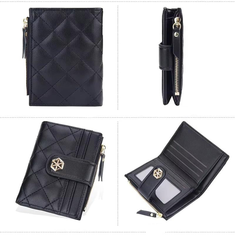 Women's Leather Travel Wallet with RFID Protection