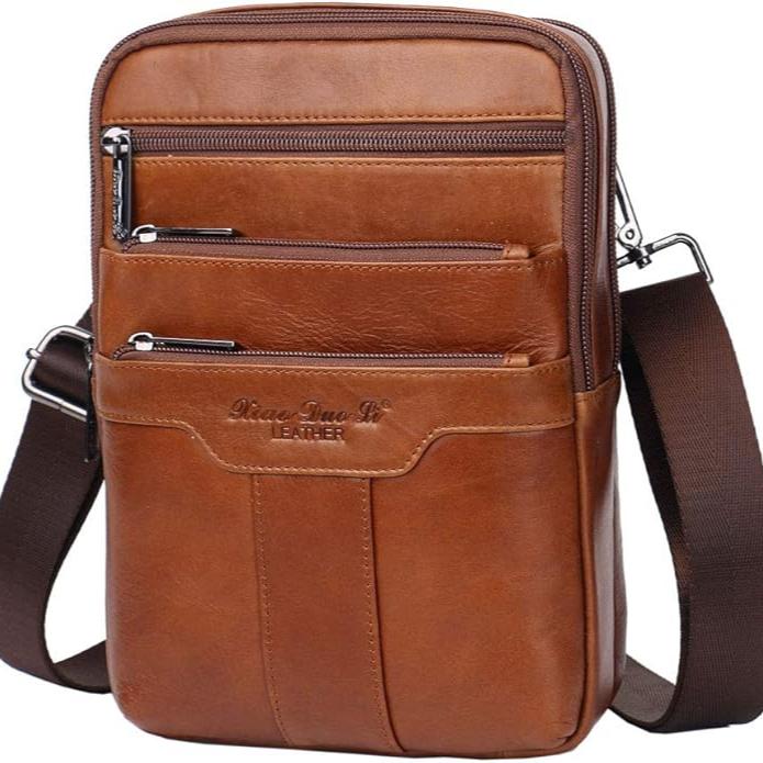 Daniel | Men's Leather Crossbody Messenger Bag