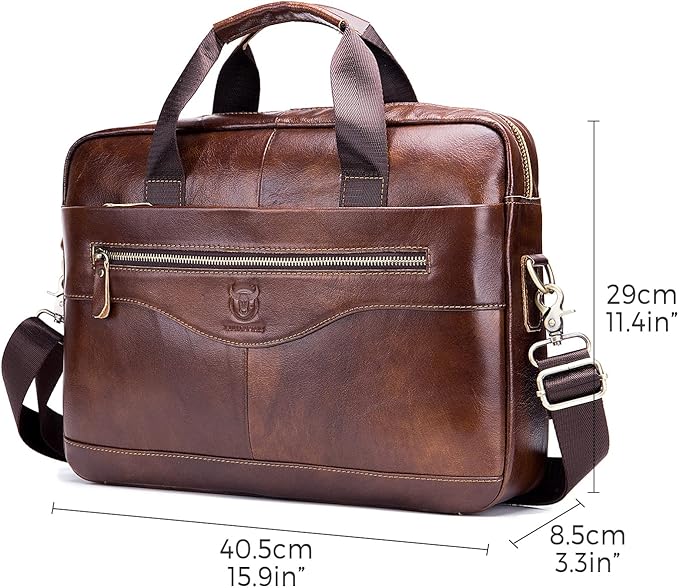 Elliot | Men's Genuine Leather Large Messenger Laptop Bag