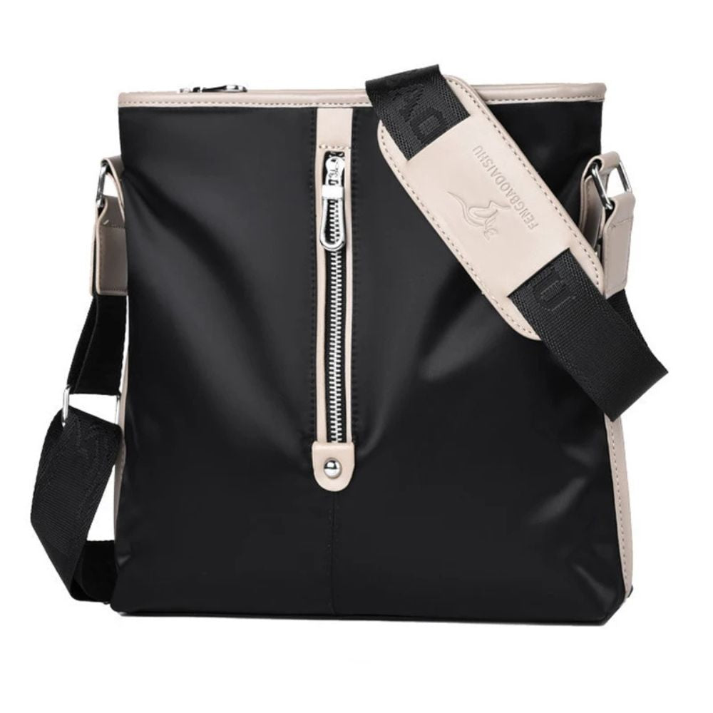 Men's Multi-Compartment Oxford Travel Crossbody Bag