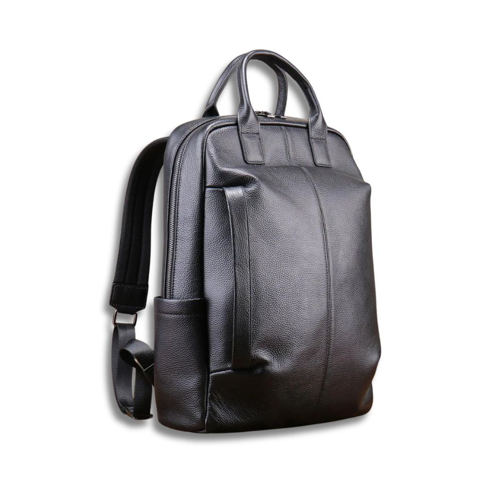 Men's Genuine Leather Large Travel Backpack