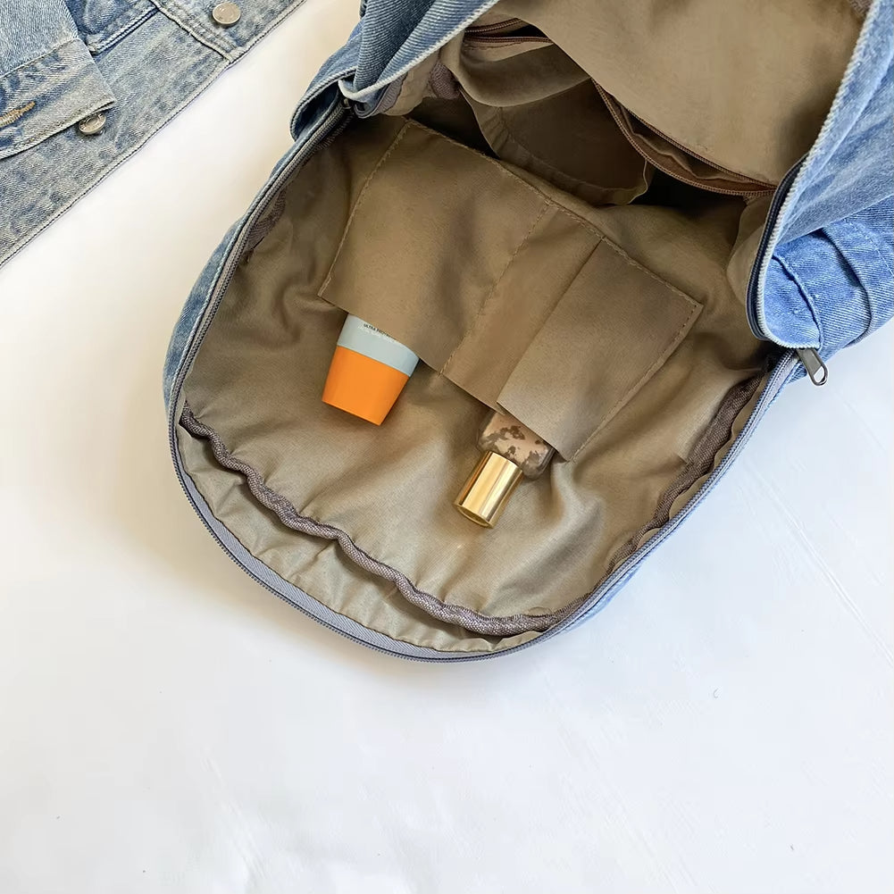 Marla | Women's Large Capacity Vintage Denim Backpack