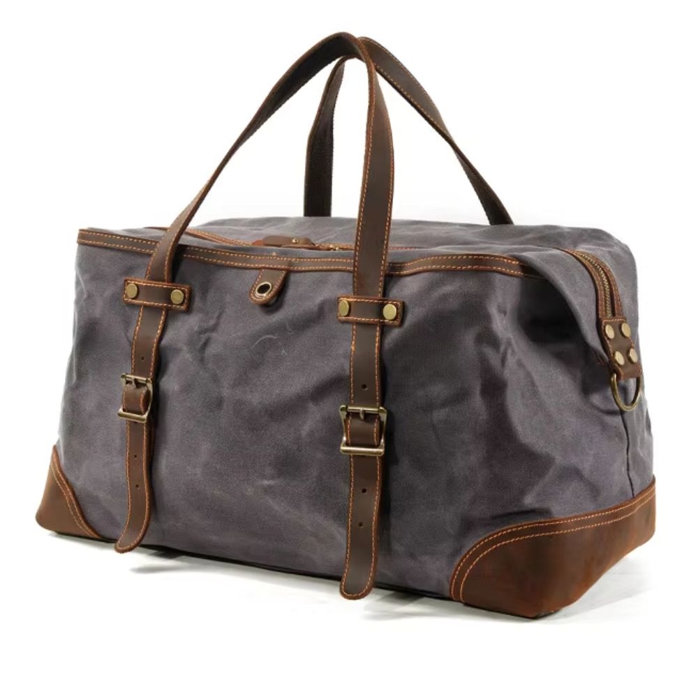 Henry | Large Waxed Canvas Travel Weekender Duffle Bag