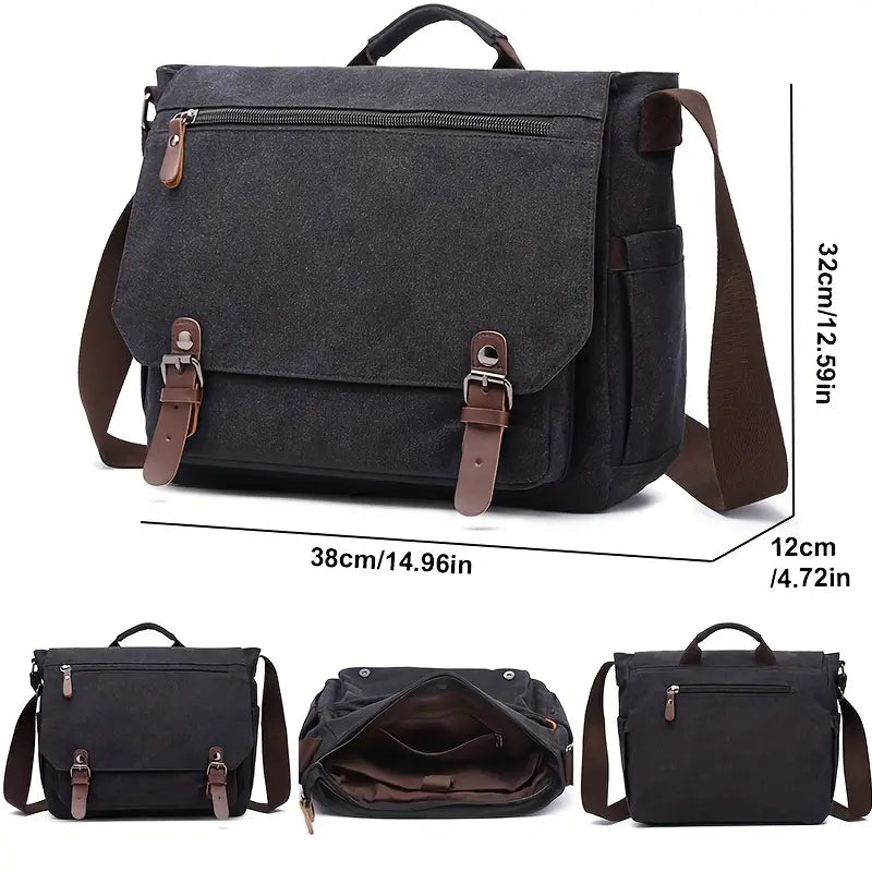 Aiden | Waterproof Canvas Men's Crossbody Messenger Bag