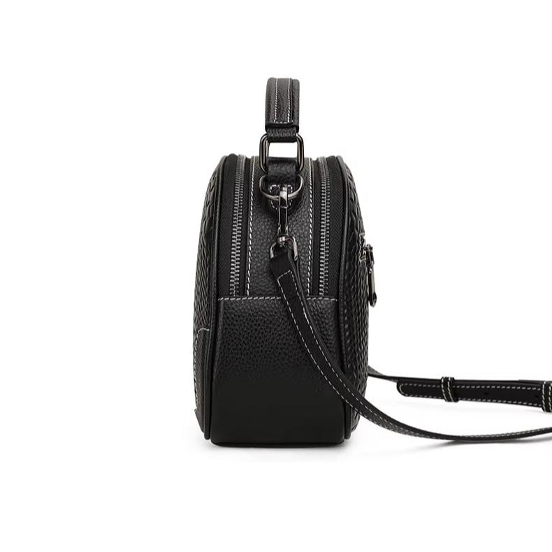 Lara | Women's Chic Genuine Leather Round Crossbody Sling Handbag